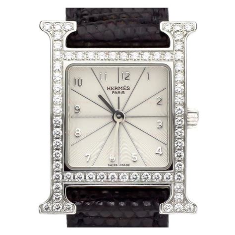 hermes diamond h watch|Hermes monte carlo watch.